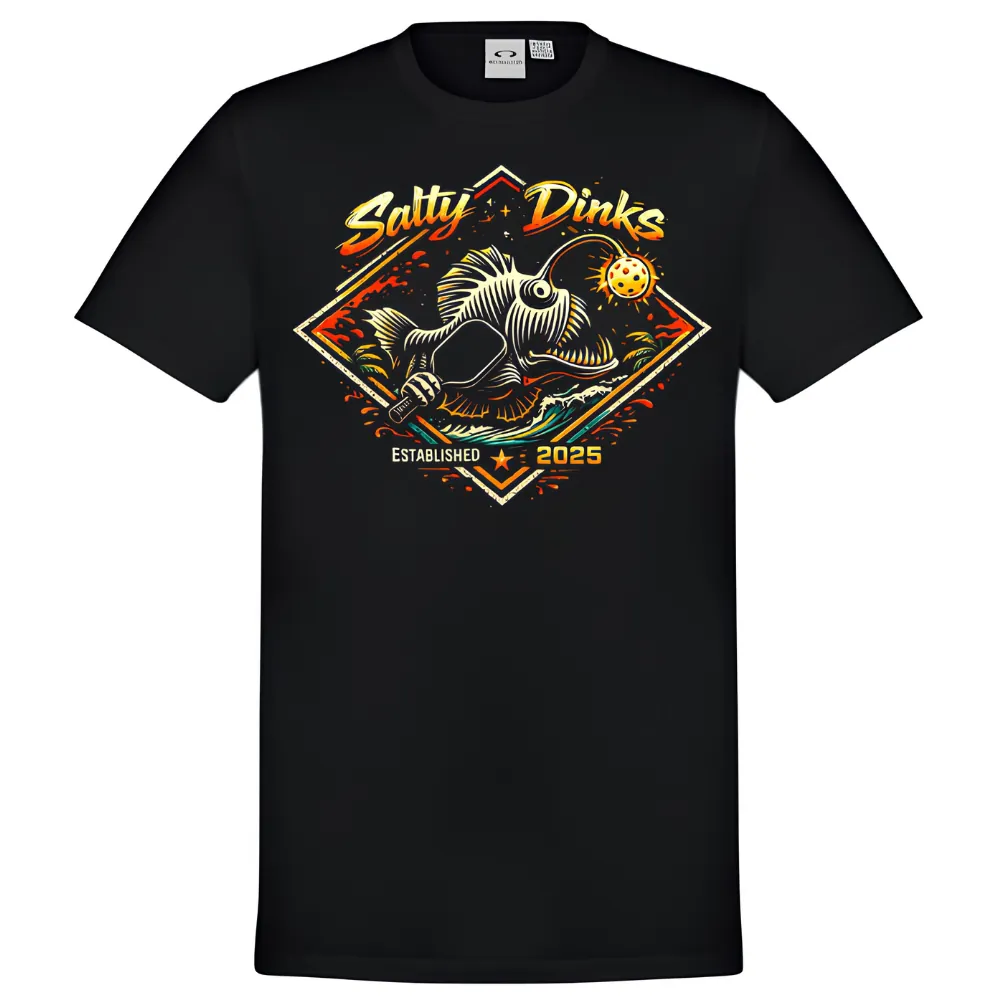 Salty Angler performance tee - mens - Salty Dinks