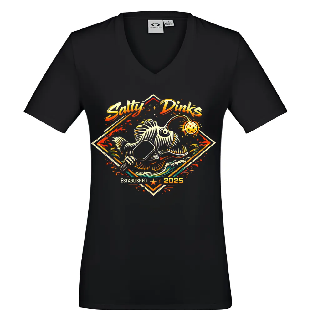 Salty Angler performance tee - womens - Salty Dinks