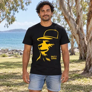 Stencil Bear Performance Tee – Mens — standard — front view on model