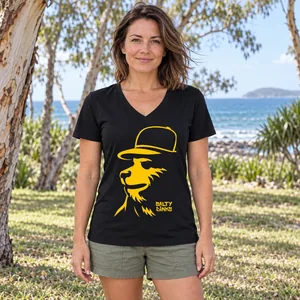 Stencil Bear Performance Tee – Womens — standard — front view on model
